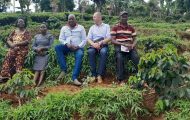 kenya-growgrounds sitting together in the coffee fields